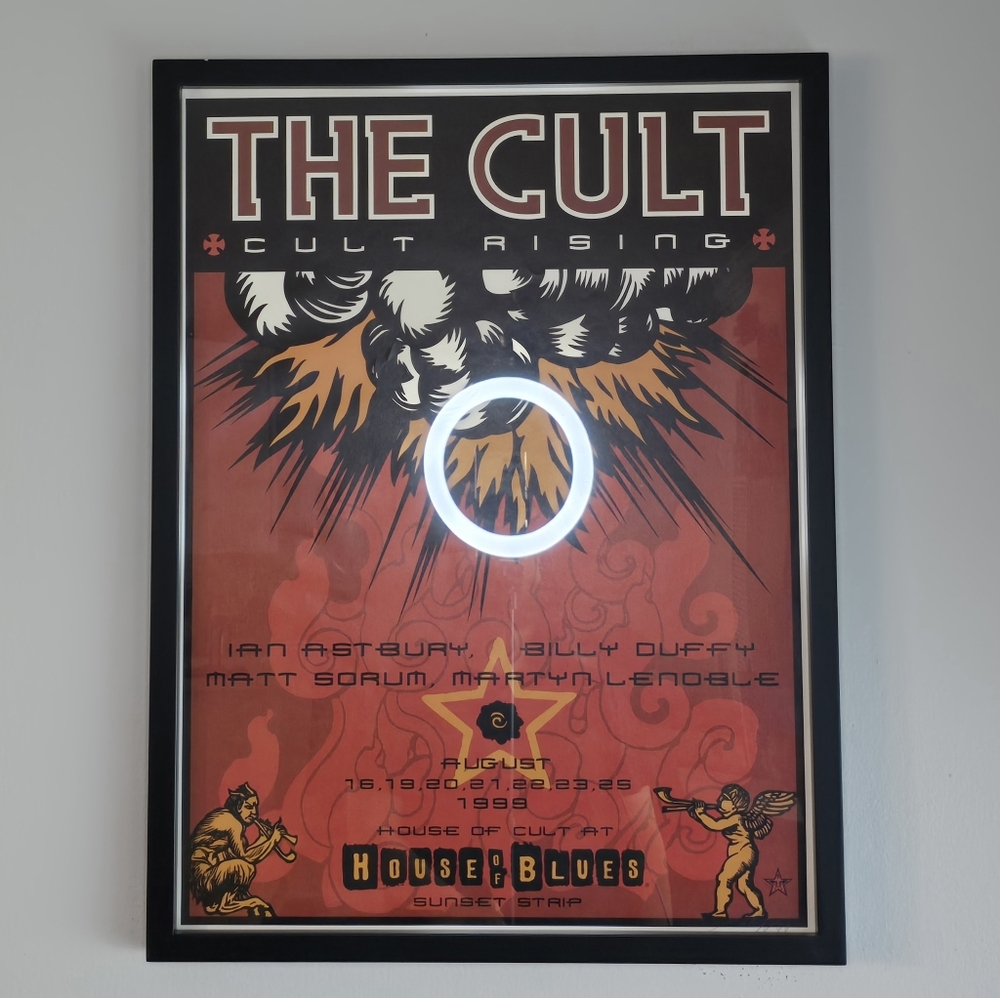 SHEPARD FAIREY (OBEY GIANT) 1999 Signed  The Cult House Of Blues Poster